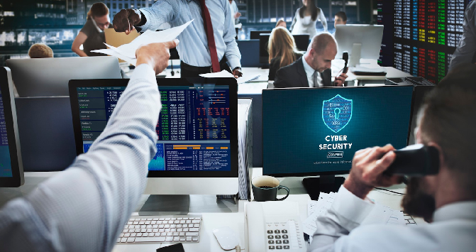Accounting firm team working with managed IT service provider